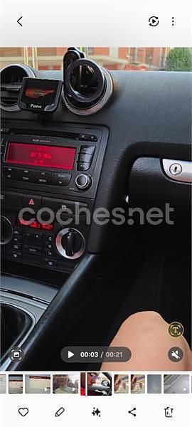 Usado Audi A3 Cabriolet Attraction 140 CV (102 kW) 2009 Rojo Descapotable