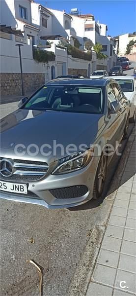 Usado Mercedes C220 AMG line 170 CV (125 kW) 2016 Gris / plata Familiar