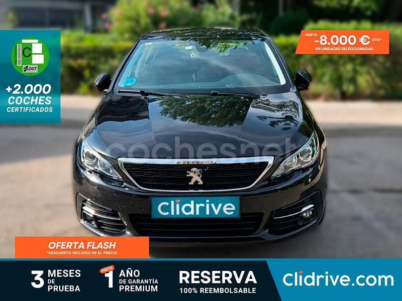 Negro Usado 2017 Peugeot 308 Style Berlina | 7990 € (Buen precio) - Imagen 1/3