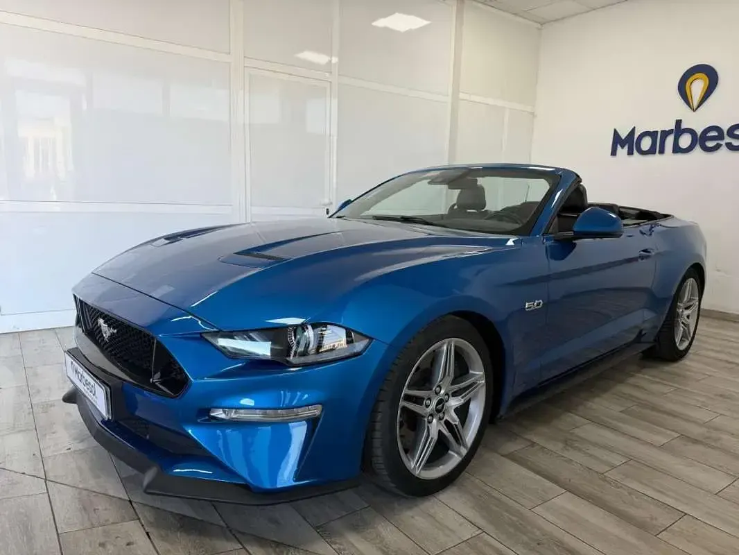 Usado Ford Mustang GT Convertible 450 CV (330 kW) 2021 Azul Descapotable