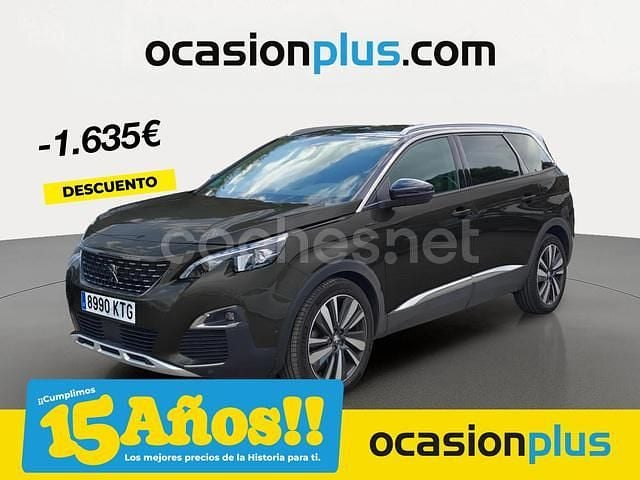 Negro Usado 2019 Peugeot 5008 GT-line Monovolumen | 17.990 € (Precio justo) - Imagen 1/4
