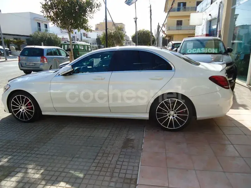 Usado Mercedes C220 AMG 170 CV (125 kW) 2015 Blanco Berlina