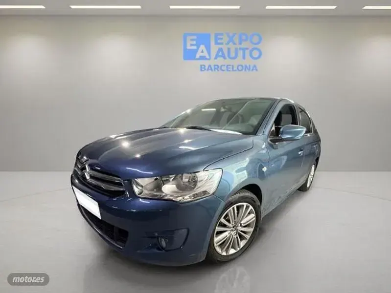 Usado Citroën C-Elysee I Exclusive 90 CV (66 kW) 2014 Azul Berlina