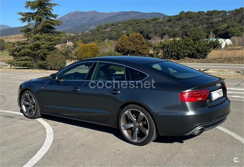 Gris / plata Usado 2014 Audi A5 Sportback S-Line Berlina | 13.900 € (Buen precio) - Imagen 1/4