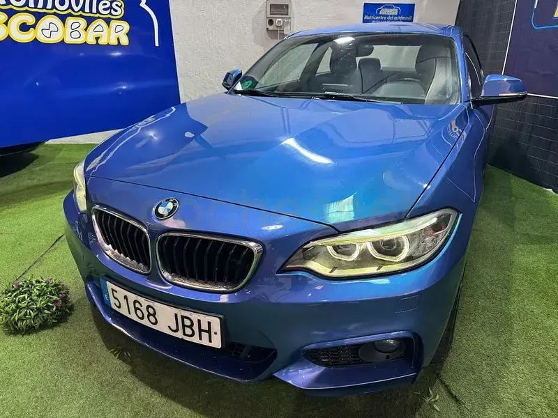 Usado BMW 218 M Sport 143 HP (105 kW) 2014 Azul Coupé