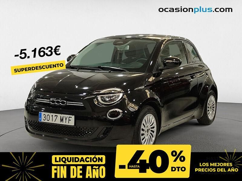 Negro Usado 2022 Fiat 500e Icon Utilitario | 12.450 € (Precio justo) - Imagen 1/4
