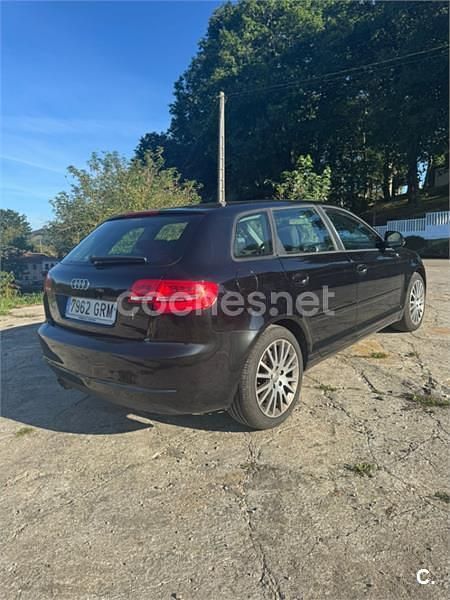 Usado Audi A3 105 CV (77 kW) 2009 Negro Berlina