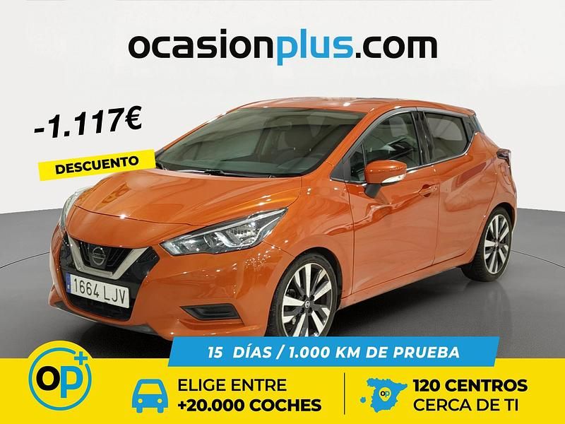 Usado Nissan Micra Acenta 117 CV (86 kW) 2020 Naranja Utilitario