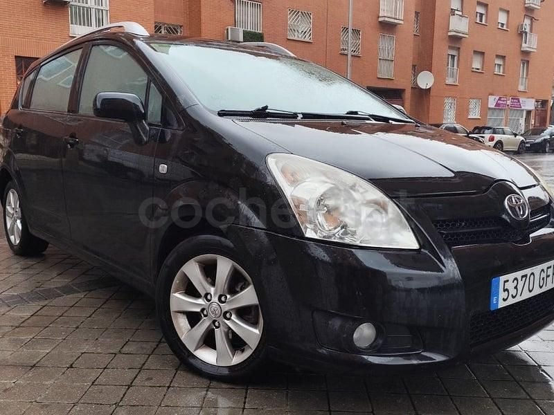Negro Usado 2008 Toyota Corolla Verso Sol Monovolumen | 3499 € (Buen precio) - Imagen 1/4