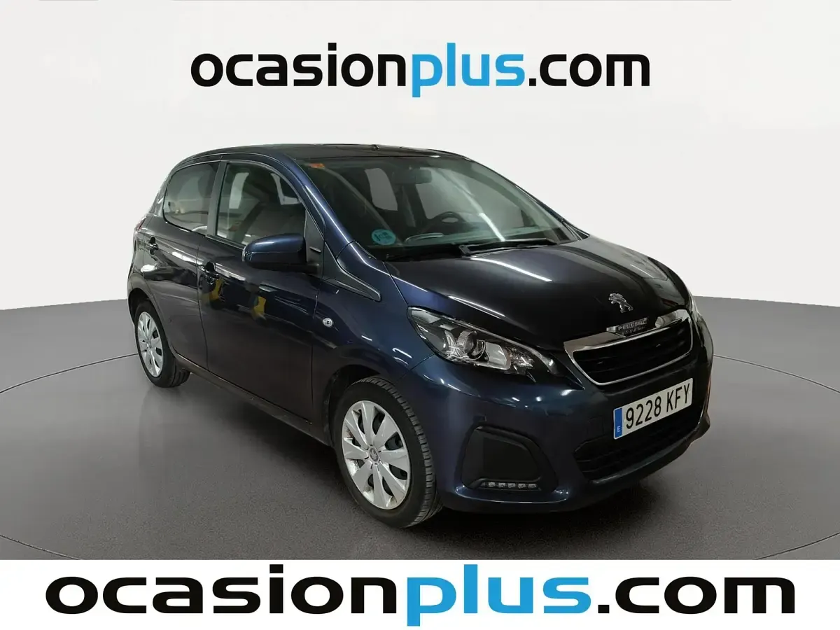 Usado Peugeot 108 Active 82 CV (60 kW) 2017 Azul Utilitario