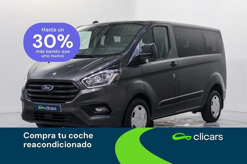 Gris Usado 2023 Ford Transit Custom Trend Familiar | 28.990 € (Precio justo) - Imagen 1/4