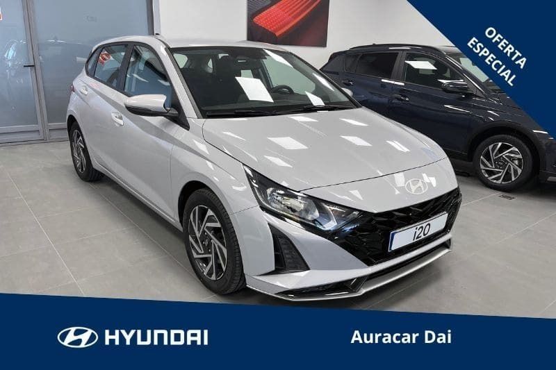 Gris Usado 2024 Hyundai i20 Berlina | 18.300 € (Precio justo) - Imagen 1/4