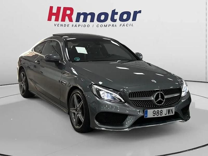 Gris Usado 2017 Mercedes C220 AMG line Coupe | 20.590 € (Super precio) - Imagen 1/4