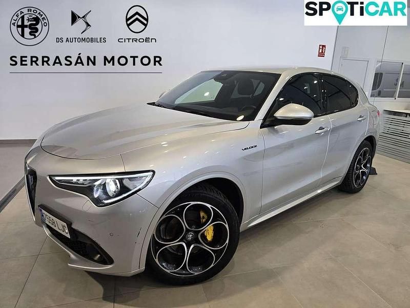 Gris Usado 2020 Alfa Romeo Stelvio Veloce SUV | 24.990 € (Precio justo) - Imagen 1/4