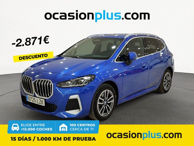 Azul Usado 2022 BMW 218 Active Tourer Monovolumen | 31.590 € (Caro) - Imagen 1/4