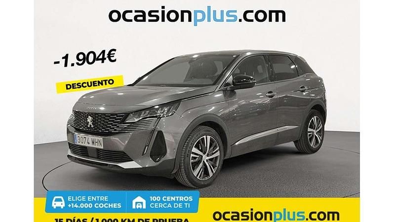 Plateado Usado 2023 Peugeot 3008 Allure Monovolumen | 18.591 € (Buen precio) - Imagen 1/4