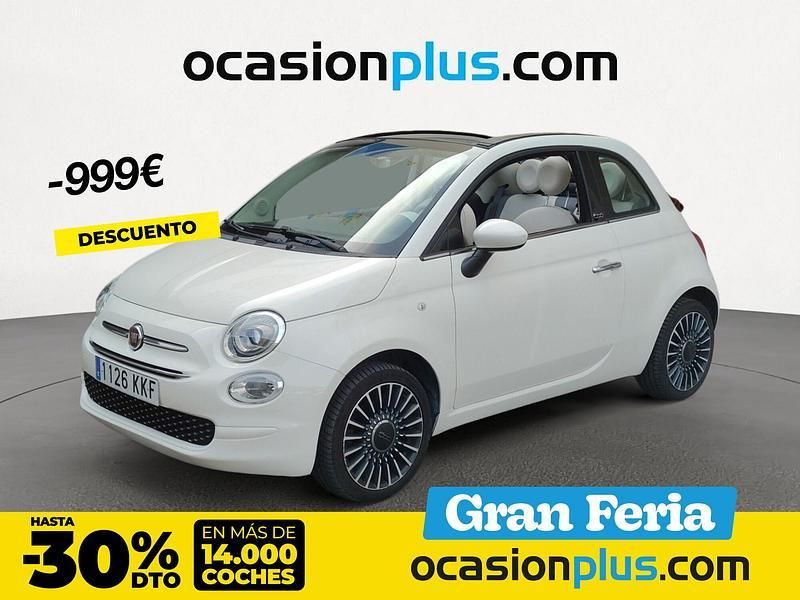 Blanco Usado 2018 Fiat 500 Lounge Descapotable | 10.990 € (Precio justo) - Imagen 1/4