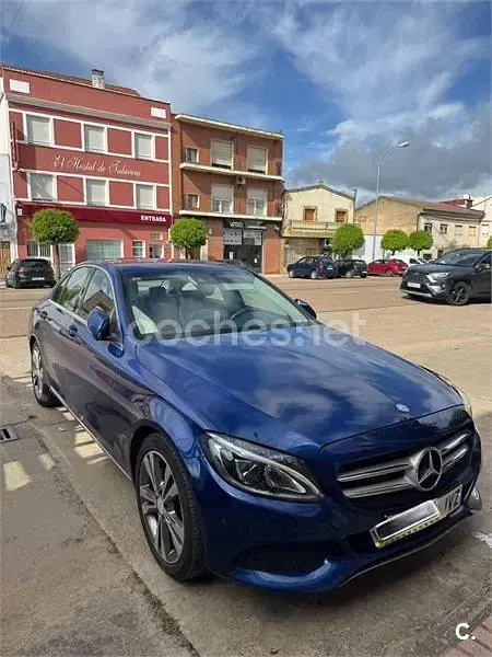 Usado Mercedes C200 Exclusive 136 CV (100 kW) 2016 Azul Berlina