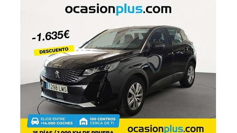Negro Usado 2021 Peugeot 3008 Active Monovolumen | 16.355 € (Buen precio) - Imagen 1/4