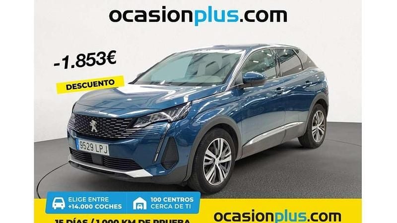 Azul Usado 2021 Peugeot 3008 Allure Monovolumen | 17.900 € (Buen precio) - Imagen 1/4