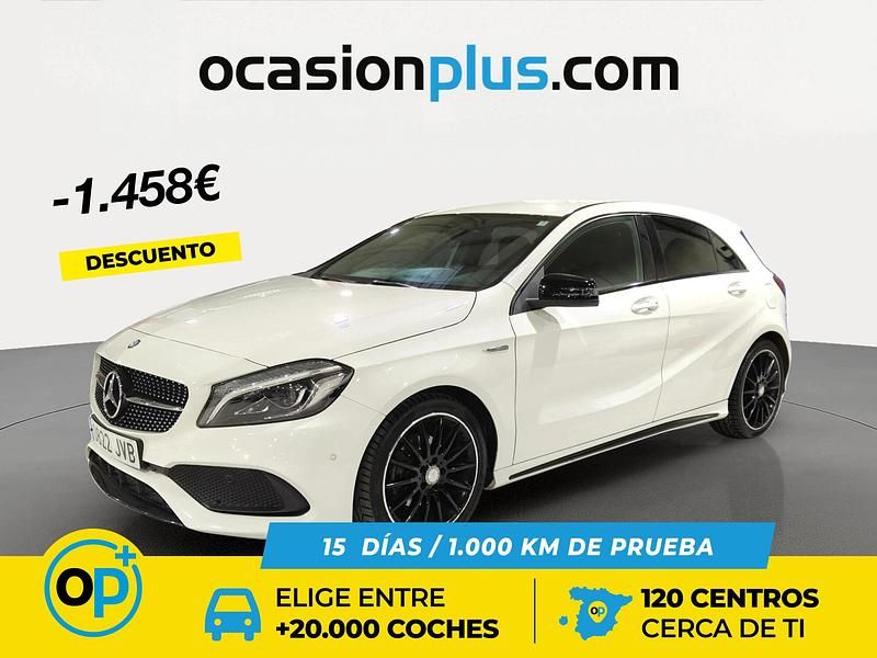 Usado Mercedes A200 AMG line 136 CV (100 kW) 2016 Blanco