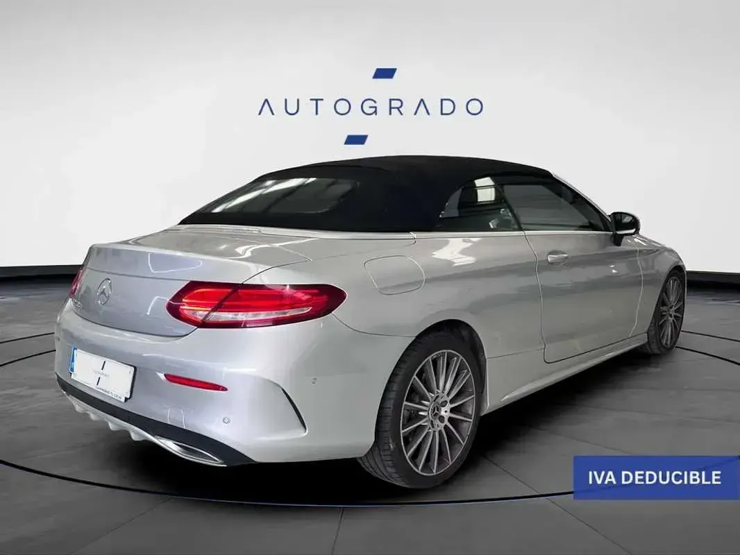 Usado Mercedes C220 170 CV (125 kW) 2018 Gris Descapotable