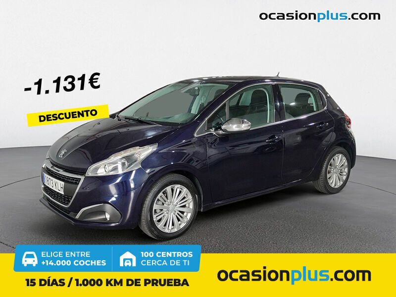 Azul Usado 2018 Peugeot 208 Allure Utilitario | 12.450 € (Caro) - Imagen 1/4