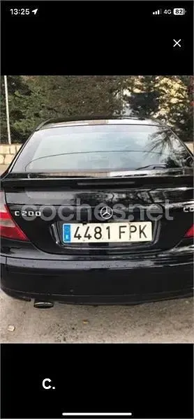Usado Mercedes C220 150 CV (110 kW) 2007 Negro Berlina