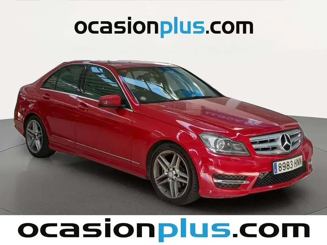 Usado Mercedes C220 Avantgarde 170 CV (125 kW) 2013 Rojo Berlina