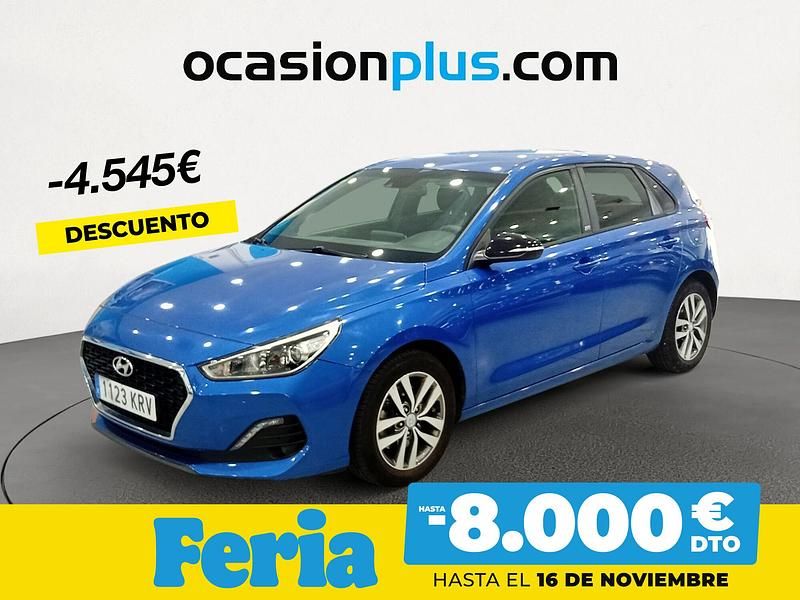 Azul Usado 2018 Hyundai i30 GO! Berlina | 12.490 € (Precio justo) - Imagen 1/4