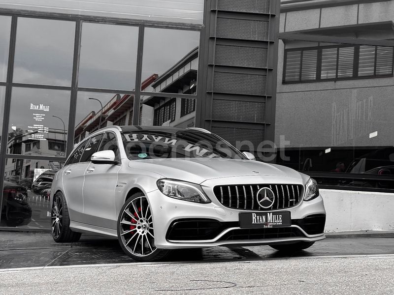 Gris / plata Usado 2019 Mercedes C63S AMG Familiar | 69.900 € (Caro) - Imagen 1/4