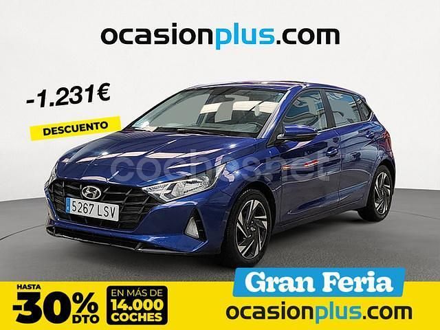 Azul Usado 2021 Hyundai i20 Berlina | 13.100 € (Precio justo) - Imagen 1/4