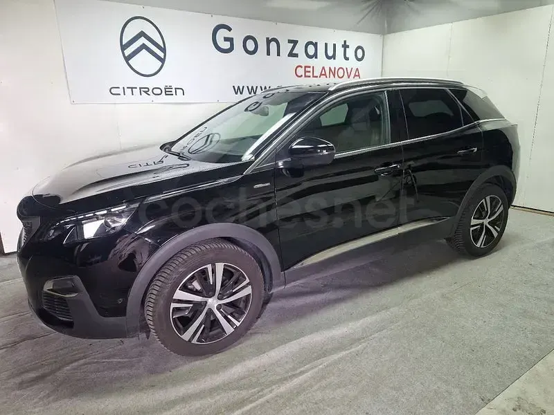 Usado Peugeot 3008 GT-line 130 CV (95 kW) 2020 Negro SUV