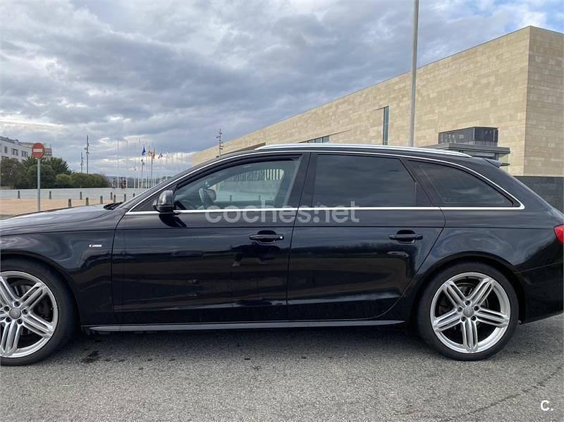 Usado Audi A4 S-Line 177 CV (130 kW) 2014 Negro Familiar