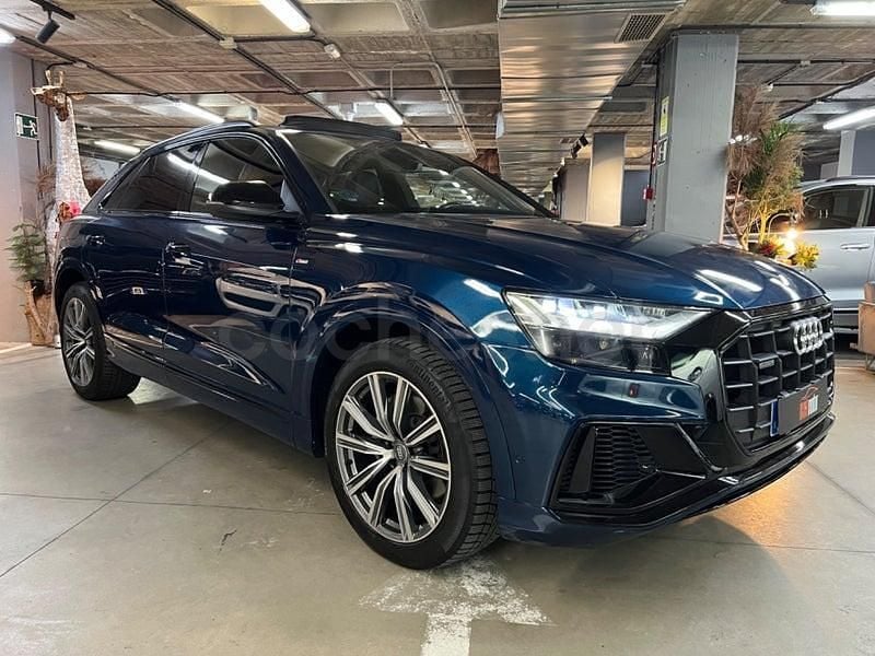 Usado Audi Q8 S-Line 286 CV (210 kW) 2018 Azul SUV