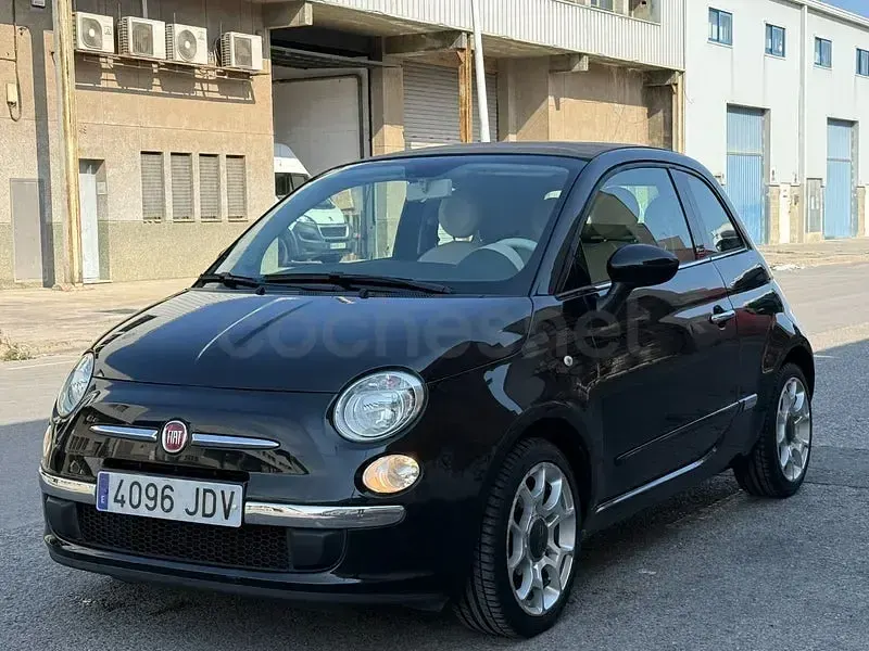 Usado Fiat 500C Lounge 69 CV (50 kW) 2015 Negro Descapotable