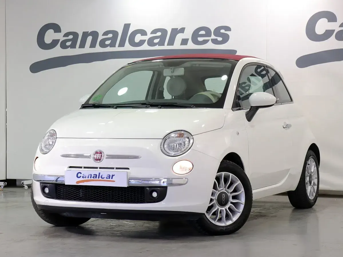 Usado Fiat 500C Lounge 69 CV (50 kW) 2013 Blanco Descapotable