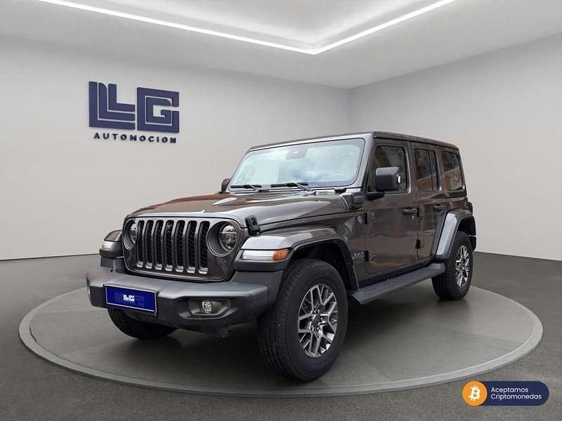 Gris Usado 2021 Jeep Wrangler Unlimited SUV | 47.990 € (Super precio) - Imagen 1/4