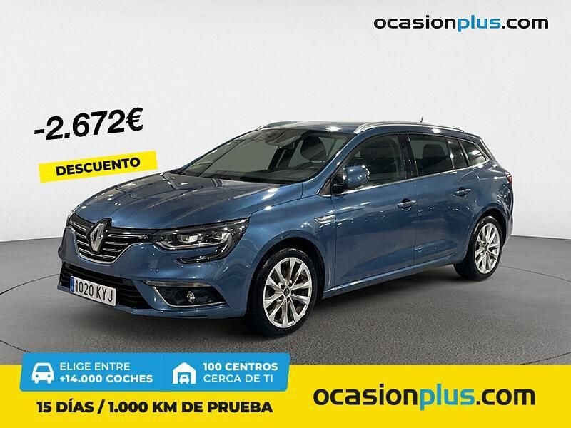 Azul Usado 2019 Renault Mégane GrandTour Zen Familiar | 14.550 € (Precio justo) - Imagen 1/4