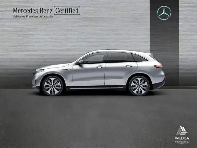 Usado Mercedes EQC400 Electric Art 300 kW (408 CV) 2020 Plata hightech SUV
