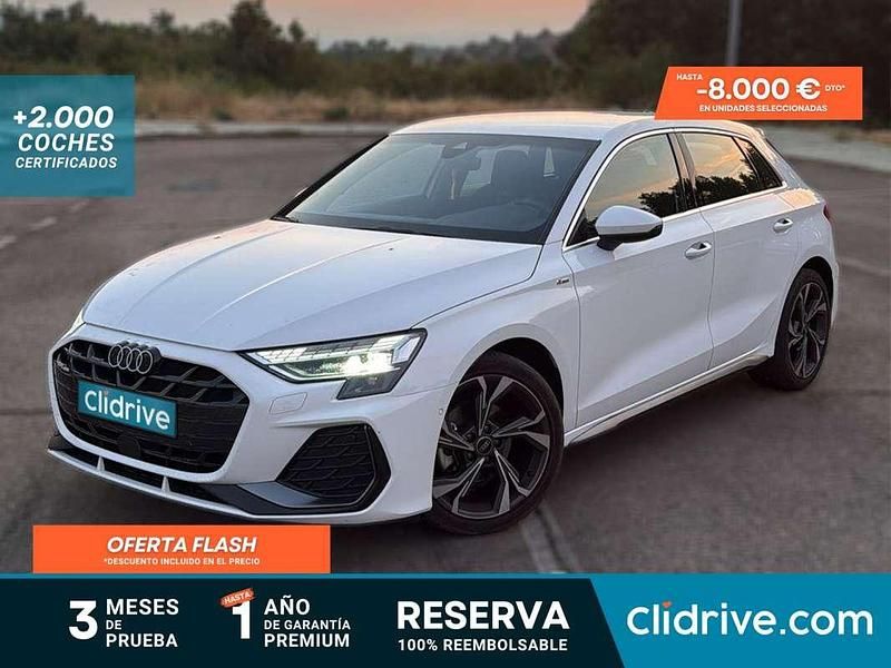 Blanco Usado 2025 Audi A3 Sportback S-Line Utilitario | 35.490 € (Caro) - Imagen 1/3