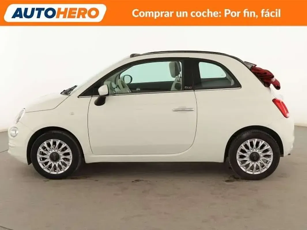 Usado Fiat 500 Lounge 71 CV (52 kW) 2019 Blanco Descapotable