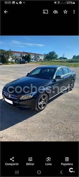 Usado Mercedes C220 170 CV (125 kW) 2014 Negro Berlina