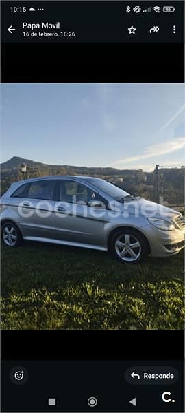 Usado Mercedes B200 140 CV (102 kW) 2007 Gris / plata Monovolumen