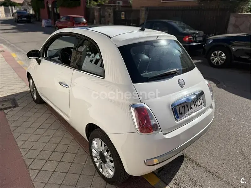 Usado Fiat 500 Lounge 95 CV (69 kW) 2014 Blanco Berlina