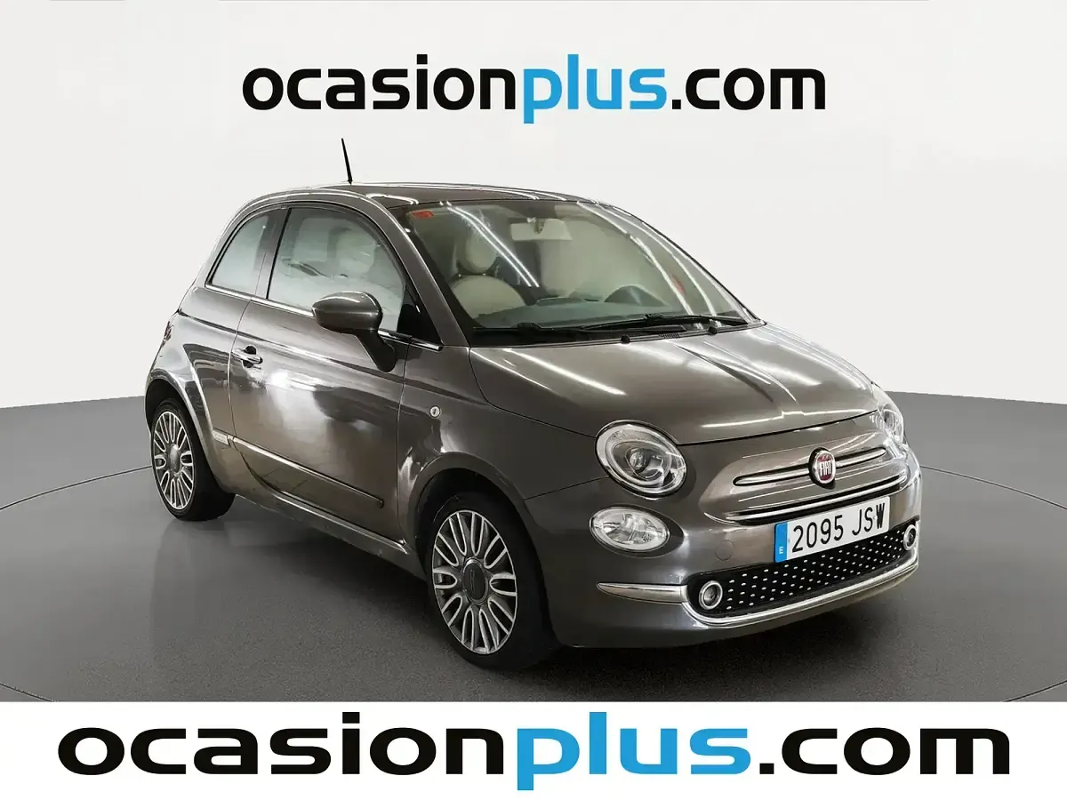Usado Fiat 500 Lounge 69 CV (50 kW) 2016 Gris Utilitario