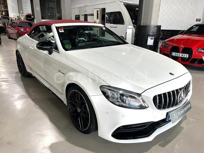 Blanco Usado 2019 Mercedes C63S AMG Descapotable | 68.900 € (Buen precio) - Imagen 1/4