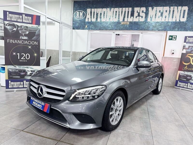 Gris Usado 2019 Mercedes C200 Berlina | 28.900 € (Un poco caro) - Imagen 1/4