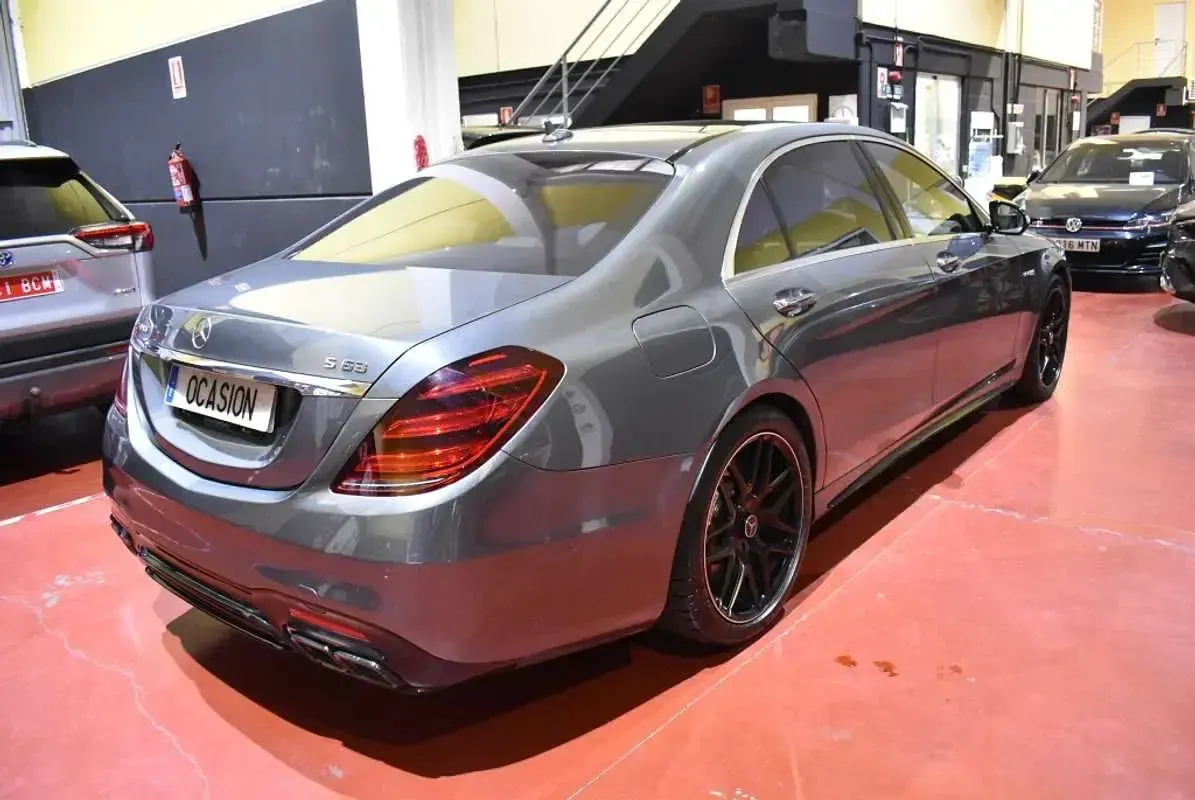 Usado Mercedes S63 AMG AMG 612 CV (450 kW) 2018 Gris Berlina