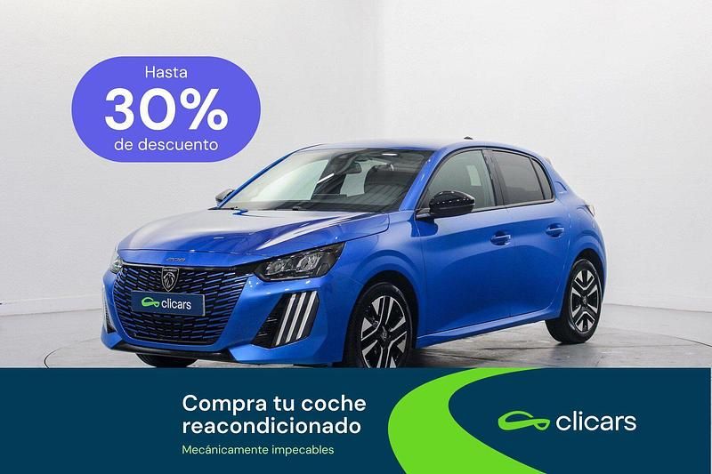 Usado Peugeot 208 Allure 100 CV (73 kW) 2024 Azul Utilitario